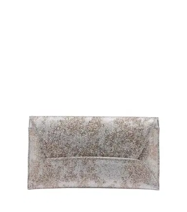 Aquazzura Envelope sequined metallic leather clutch | Thumbnail 1