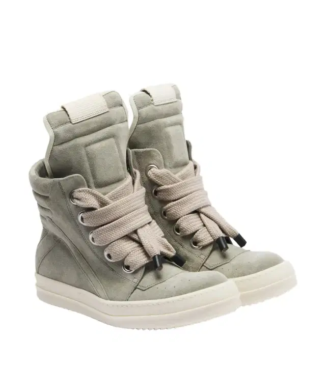 Rick Owens Geobasket suede high-top sneakers