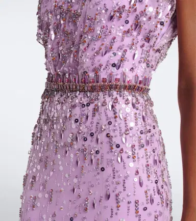 Jenny Packham Lauretta sequined tulle gown | Thumbnail 2