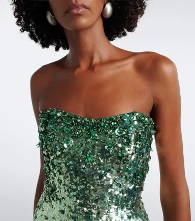 Jenny Packham Kimi sequined strapless gown | Thumbnail 4 Jenny Packham Kimi sequined strapless gown | Thumbnail 4