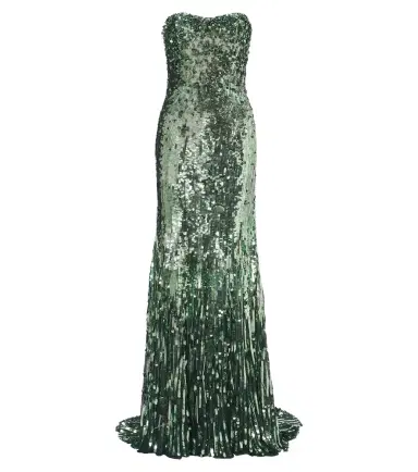 Jenny Packham Kimi sequined strapless gown | Thumbnail 1 Jenny Packham Kimi sequined strapless gown | Thumbnail 1
