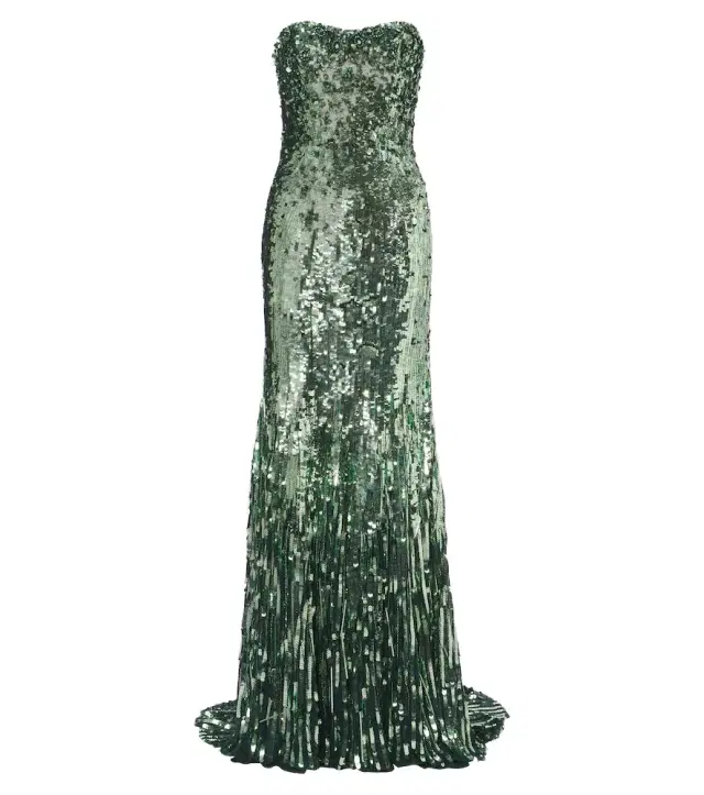 Jenny Packham Kimi sequined strapless gown