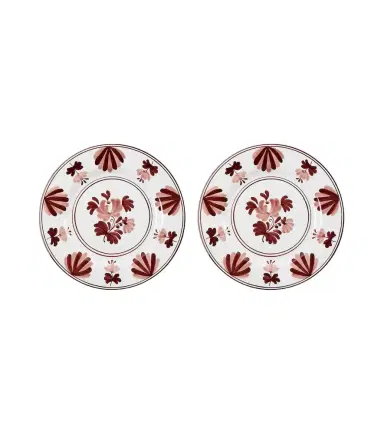 Cabana Blossom set of 2 ceramic dinner plates | Thumbnail 1