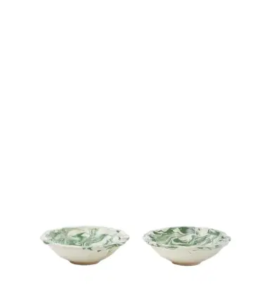 Cabana Marbled set of 2 ceramic bowls | Thumbnail 1