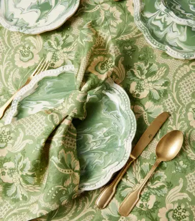 Cabana Marbled set of 2 ceramic dinner plates | Thumbnail 3