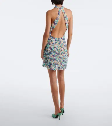 La Fuori Là Fuori Arbor beaded open-back minidress | Thumbnail 6