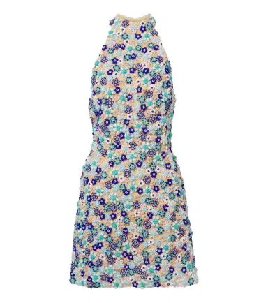 La Fuori Là Fuori Arbor beaded open-back minidress | Thumbnail 1