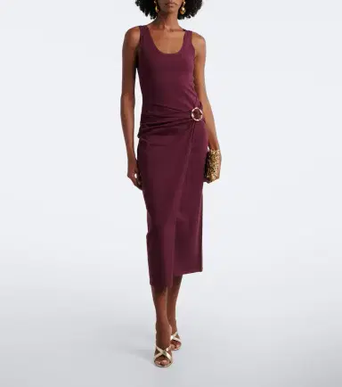 Simkhai Genne gathered midi dress | Thumbnail 5