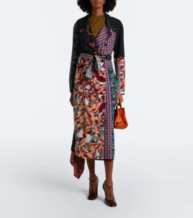Dries Van Noten Printed wrap coat | Thumbnail 4