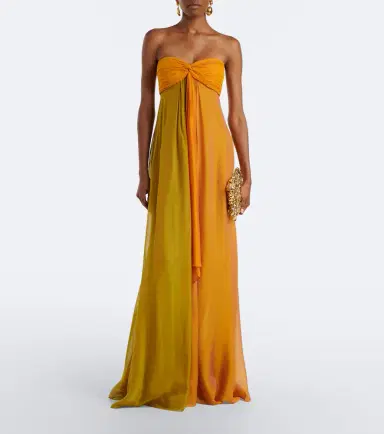 Retrofete Retrofête Lunaria chiffon maxi dress | Thumbnail 2