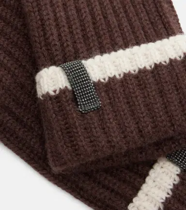 Brunello Cucinelli onili ribbed-knit cashmere mittens | Thumbnail 2