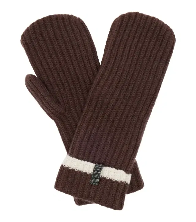 Brunello Cucinelli onili ribbed-knit cashmere mittens