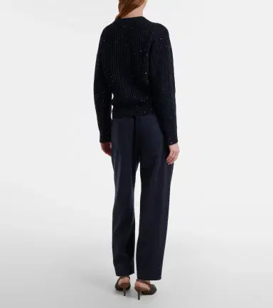 Brunello Cucinelli Monili wool straight pants | Thumbnail 2