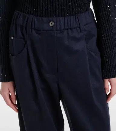Brunello Cucinelli Monili wool straight pants | Thumbnail 4
