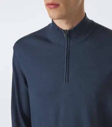 Sunspel Wool half-zip sweater | Thumbnail 2