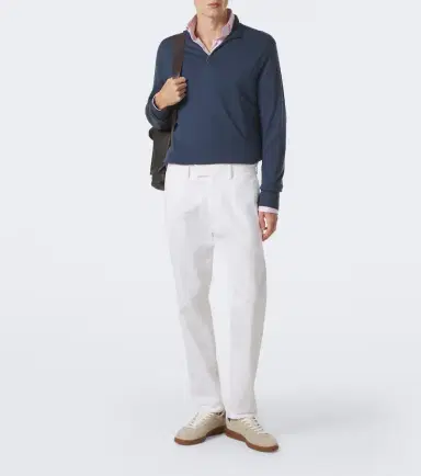 Sunspel Wool half-zip sweater | Thumbnail 3
