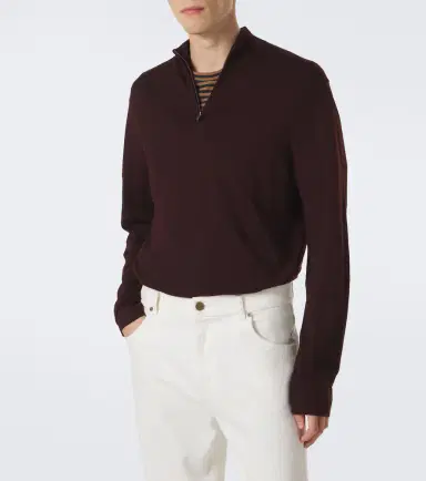 Sunspel Wool half-zip sweater | Thumbnail 3 Sunspel Wool half-zip sweater | Thumbnail 3