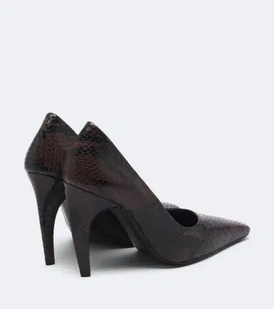 JUDE Fame snake-effect leather pumps | Thumbnail 2