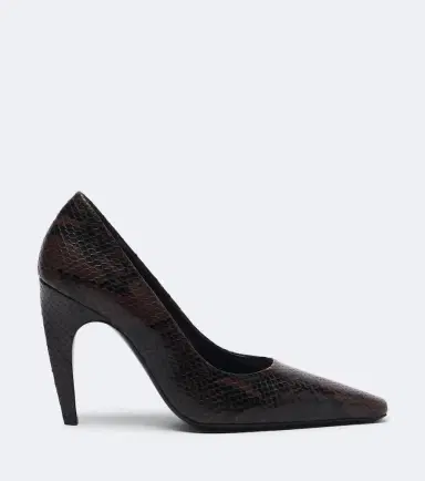 JUDE Fame snake-effect leather pumps | Thumbnail 4