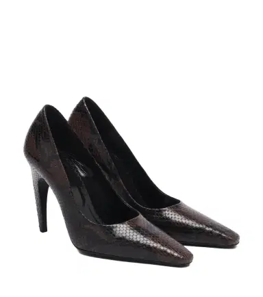 JUDE Fame snake-effect leather pumps | Thumbnail 1