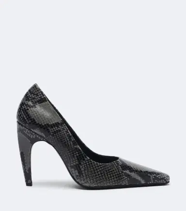 JUDE Fame snake-effect leather pumps | Thumbnail 3