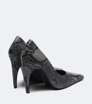 JUDE Fame snake-effect leather pumps | Thumbnail 4