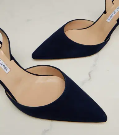 Manolo Blahnik Carolyne 70 suede slingback pumps | Thumbnail 3 Manolo Blahnik Carolyne 70 suede slingback pumps | Thumbnail 3