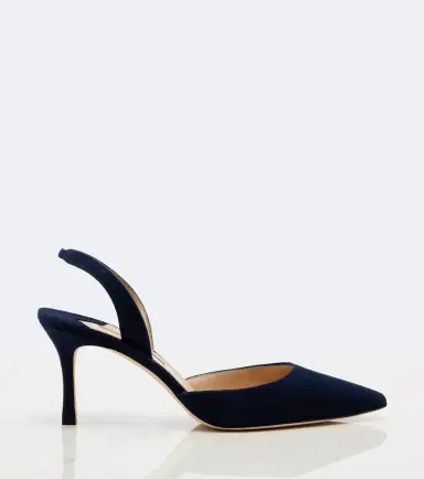 Manolo Blahnik Carolyne 70 suede slingback pumps | Thumbnail 4 Manolo Blahnik Carolyne 70 suede slingback pumps | Thumbnail 4