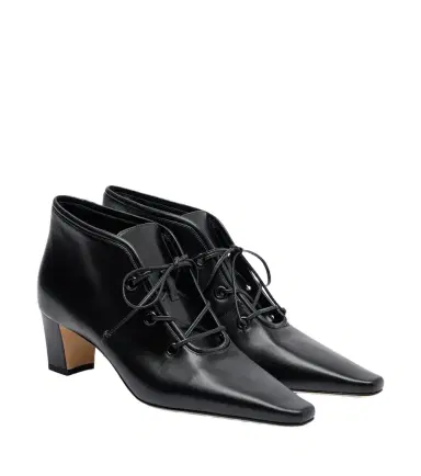 Manolo Blahnik Fuxa leather lace-up boots | Thumbnail 1