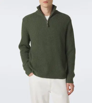 Allude Wool and cashmere half-zip sweater | Thumbnail 5