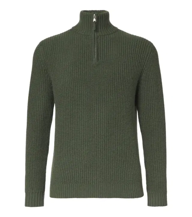 Allude Wool and cashmere half-zip sweater