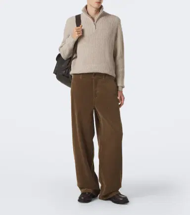 Allude Wool and cashmere half-zip sweater | Thumbnail 2