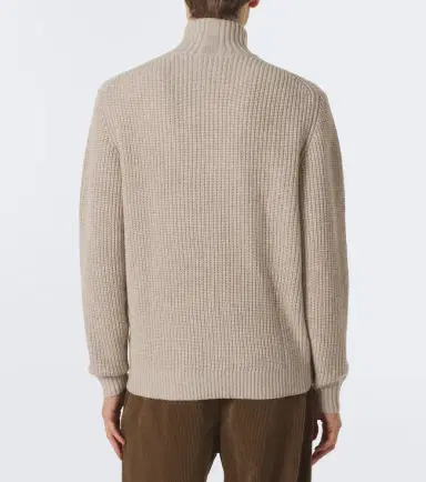 Allude Wool and cashmere half-zip sweater | Thumbnail 3