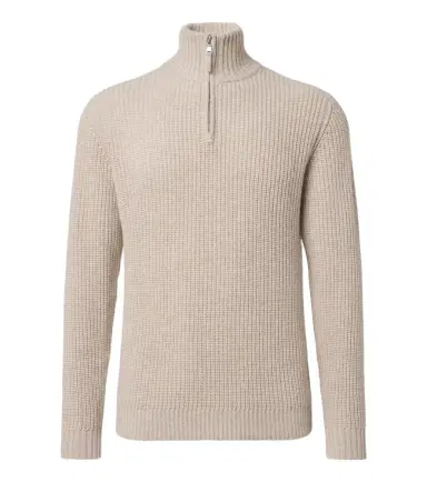 Allude Wool and cashmere half-zip sweater | Thumbnail 1