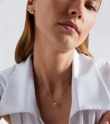 Piaget Possession Vibrant Palace 18kt rose gold necklace with turquoise and diamond | Thumbnail 2 Piaget Possession Vibrant Palace 18kt rose gold necklace with turquoise and diamond | Thumbnail 2