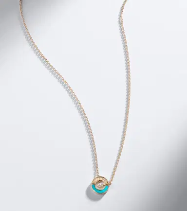 Piaget Possession Vibrant Palace 18kt rose gold necklace with turquoise and diamond | Thumbnail 6 Piaget Possession Vibrant Palace 18kt rose gold necklace with turquoise and diamond | Thumbnail 6
