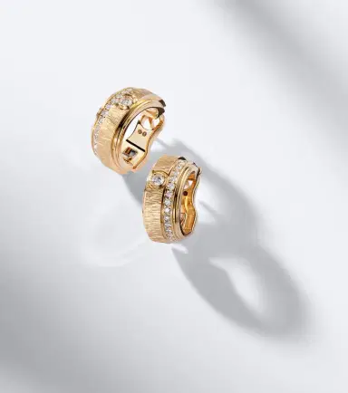 Piaget Possession Decor Palace 18kt rose gold hoop earrings with diamonds | Thumbnail 4 Piaget Possession Decor Palace 18kt rose gold hoop earrings with diamonds | Thumbnail 4