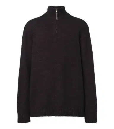 Maison Margiela Cotton and wool-blend sweater | Thumbnail 1 Maison Margiela Cotton and wool-blend sweater | Thumbnail 1