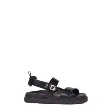 Fendi Sandals with interwoven bands and metal FF side buckle | Thumbnail 1 Fendi Sandals with interwoven bands and metal FF side buckle | Thumbnail 1