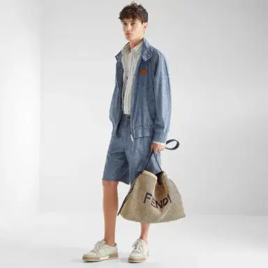 Fendi Five-pocket Bermuda shorts with a relaxed fit | Thumbnail 4
