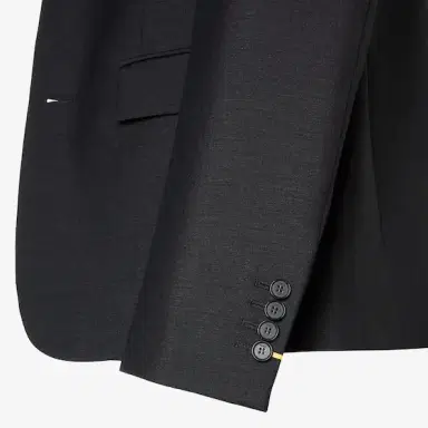 Fendi Tailored-style single-breasted slim-fit jacket with | Thumbnail 3 Fendi Tailored-style single-breasted slim-fit jacket with | Thumbnail 3