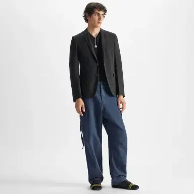 Fendi Tailored-style single-breasted slim-fit jacket with | Thumbnail 7 Fendi Tailored-style single-breasted slim-fit jacket with | Thumbnail 7
