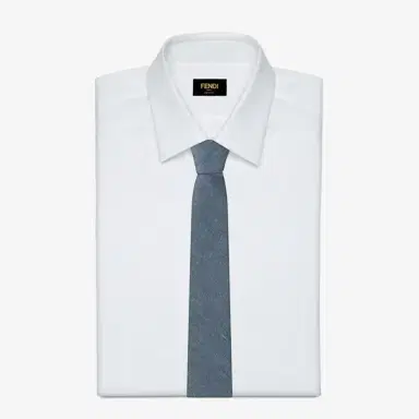 Fendi Made of blue denim-effect silk and cotton | Thumbnail 2