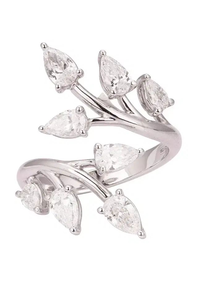 Zydo Diamond Bypass Branch Ring