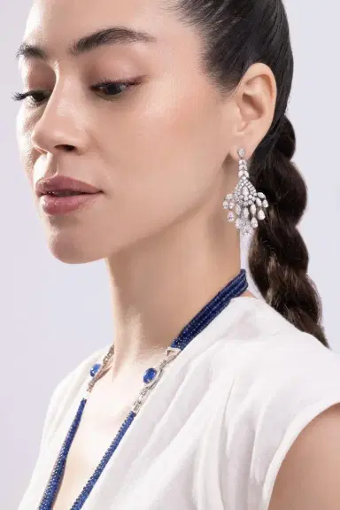 CICADA Diamond Chandelier Earrings | Thumbnail 2