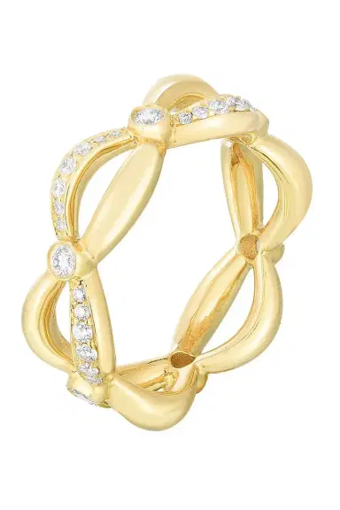 CICADA Diamond Ribbon Band Ring | Thumbnail 5