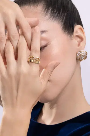 CICADA Diamond Ridge Band Ring | Thumbnail 2