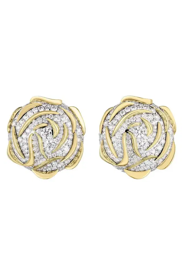 CICADA Diamond Rose Earrings