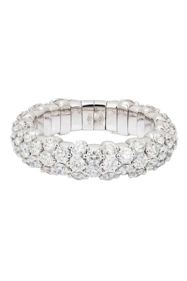 Diamond Slim Domed Stretch Ring