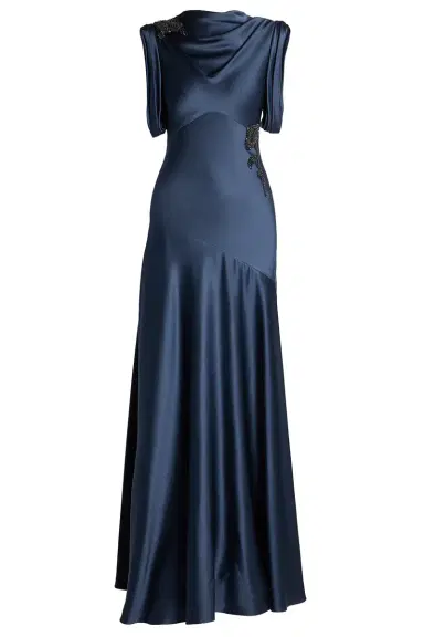 Erdem Embellished Draped Gown | Thumbnail 1